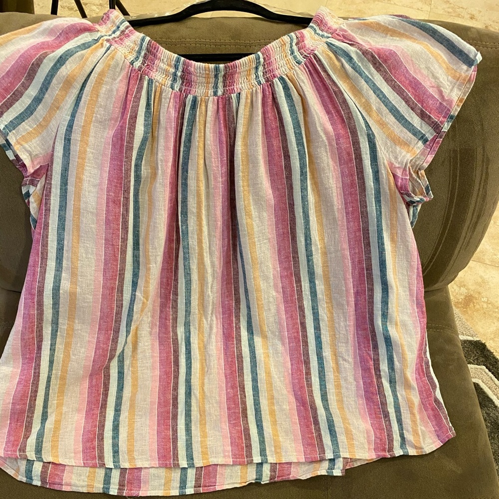 Lot of 2 Women’s Linen Plus Size Tops